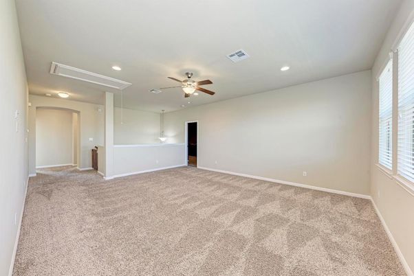 Empty room, Interior, Recessed Lighting