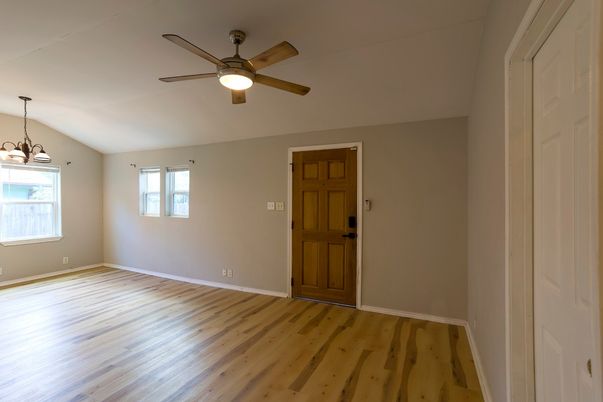 Chandelier, Empty room, Interior, Wood Texture Flooring