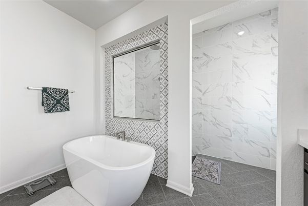 Bathroom, Free Standing Baths, Interior, Marble Walls