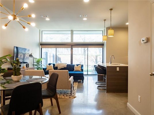 Dining room, Interior, Living room, Pendant Lights, Recessed Lighting