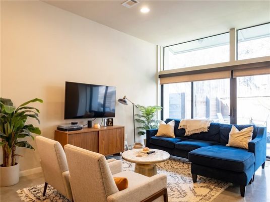 Interior, Living room, Recessed Lighting