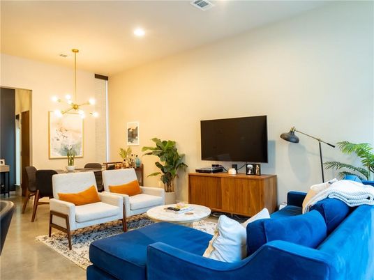 Dining room, Interior, Living room, Pendant Lights, Recessed Lighting