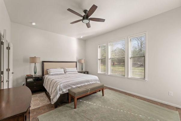 Bedroom, Interior, Recessed Lighting