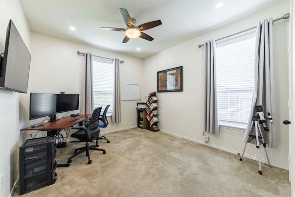 Home Office, Interior, Recessed Lighting