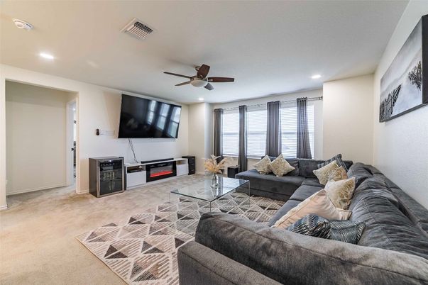 Interior, Living room, Recessed Lighting