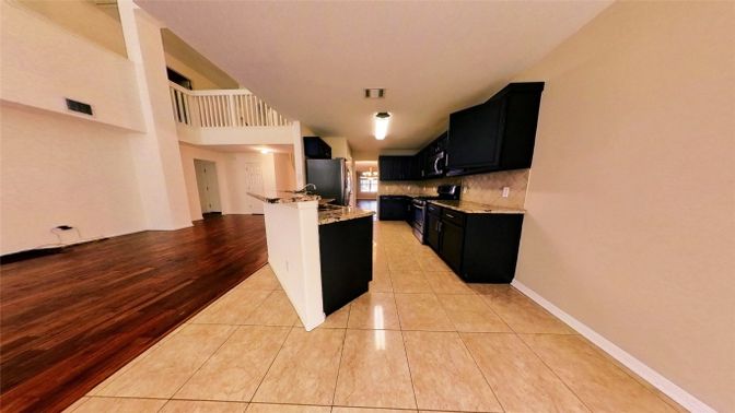 Interior, Kitchen, Wood Texture Flooring