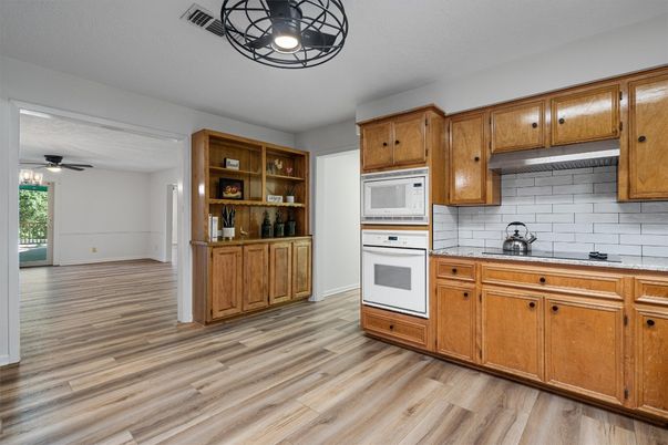 Interior, Kitchen, Wood Texture Flooring