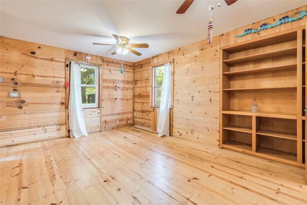 Empty room, Interior, Wood Texture Flooring, Wooden Walls