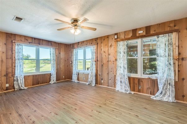 Empty room, Interior, Wood Texture Flooring, Wooden Walls