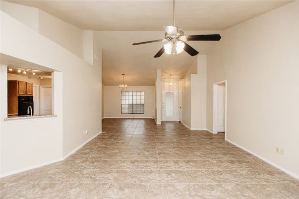 Chandelier, Empty room, Interior, Kitchen