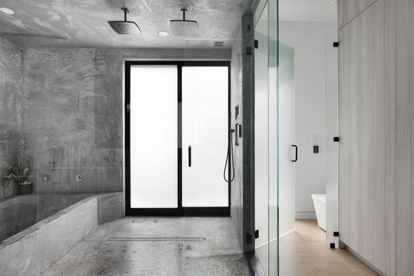 Bathroom, Glass Shower, Interior