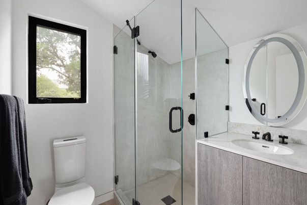 Bathroom, Glass Shower, Interior