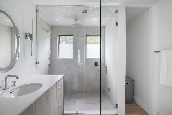 Bathroom, Glass Shower, Interior