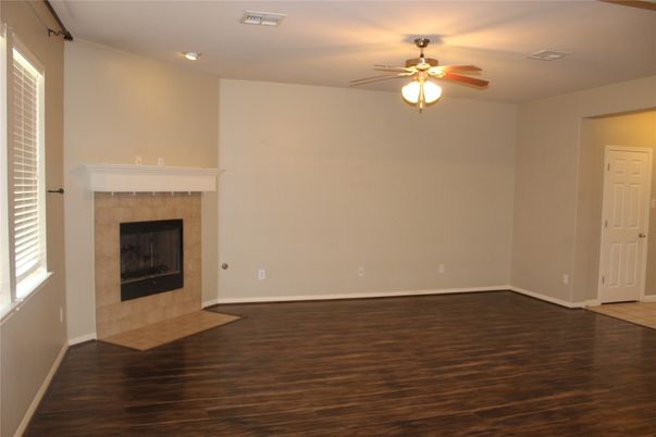 Empty room, Fireplace, Interior, Wood Texture Flooring