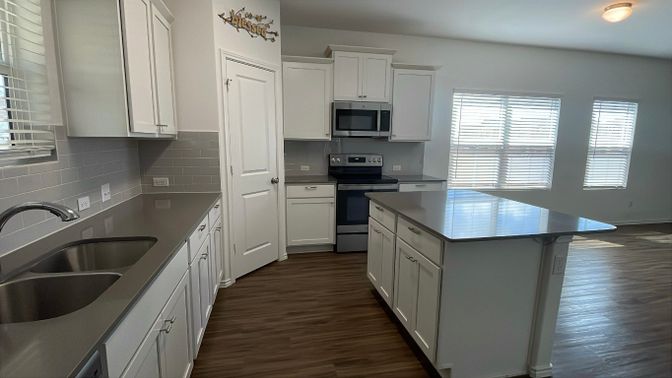 Interior, Kitchen, Wood Texture Flooring