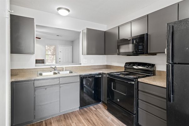 Interior, Kitchen, Wood Texture Flooring