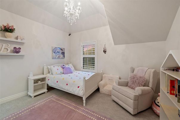 Bedroom, Chandelier, Interior