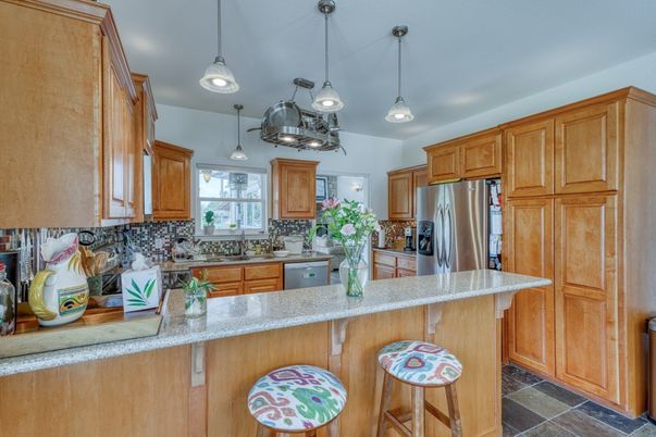 Interior, Kitchen, Pendant Lights, Stainless Steel Appliances