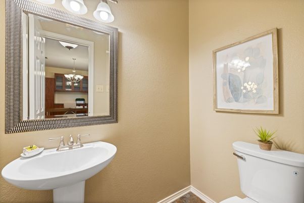 Bathroom, Chandelier, Interior