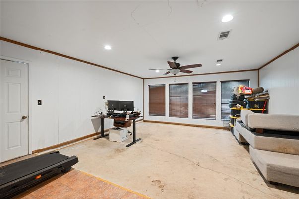 Home Office, Interior, Recessed Lighting