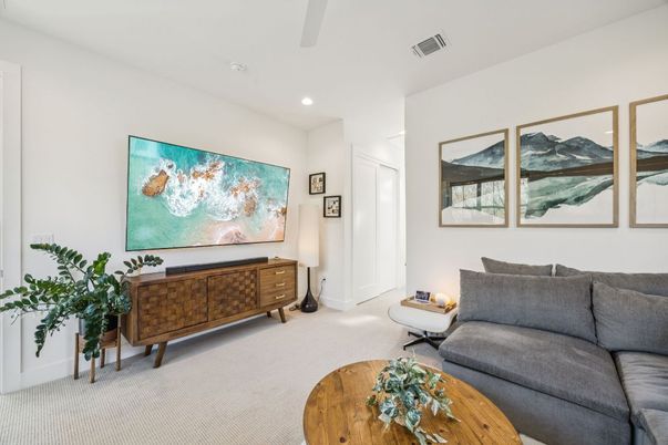 Interior, Living room, Recessed Lighting