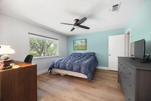 Bedroom, Interior, Wood Texture Flooring