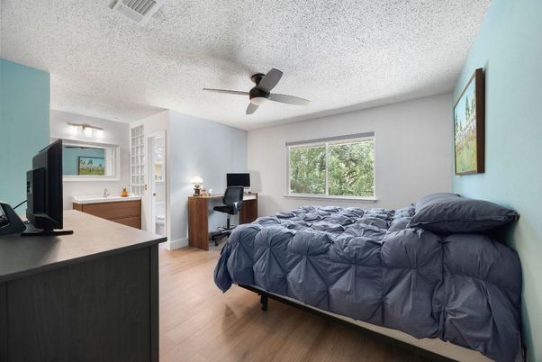 Bedroom, Home Office, Interior, Wood Texture Flooring