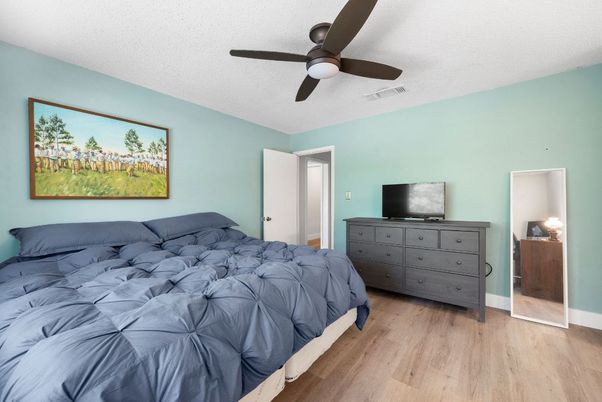 Bedroom, Interior, Wood Texture Flooring