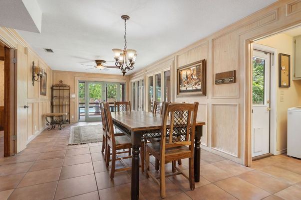Chandelier, Dining room, Interior