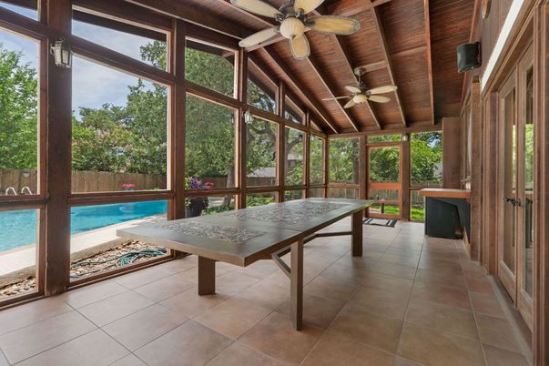 Interior, Sun Room, Wooden Ceilings