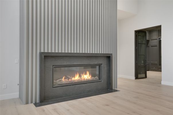 Fireplace, Interior, Wood Texture Flooring