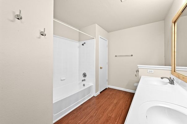 Bathroom, Interior, Wood Texture Flooring