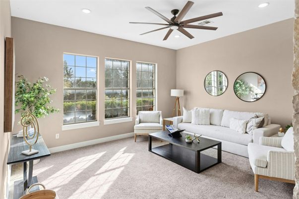 Interior, Living room, Recessed Lighting