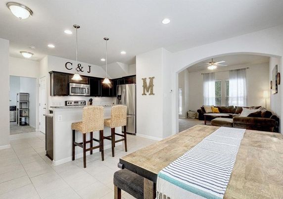 Interior, Kitchen, Living room, Pendant Lights, Recessed Lighting, Stainless Steel Appliances