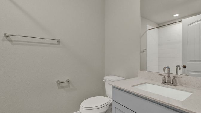Bathroom, Interior, Recessed Lighting