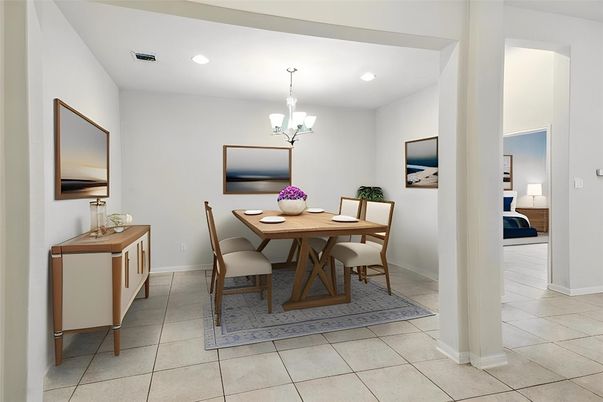 Chandelier, Dining room, Interior, Recessed Lighting