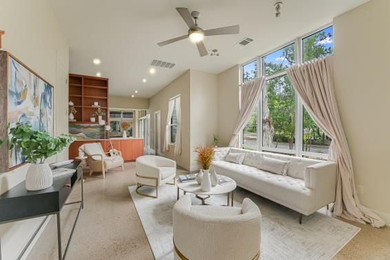 Interior, Living room, Recessed Lighting
