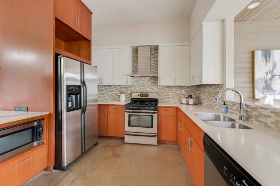 Interior, Kitchen, Recessed Lighting, Stainless Steel Appliances