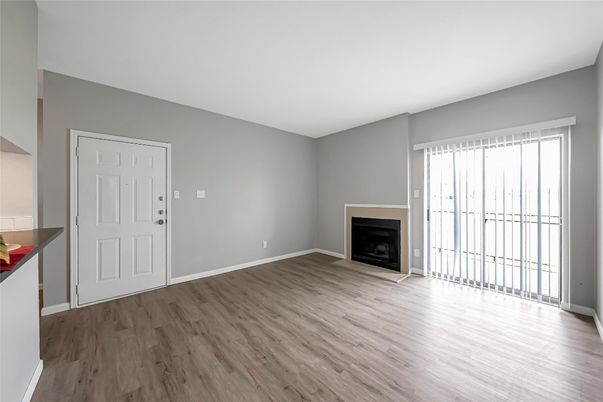 Empty room, Fireplace, Interior, Wood Texture Flooring