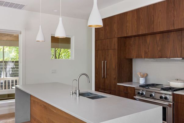 Interior, Kitchen, Pendant Lights, Stainless Steel Appliances