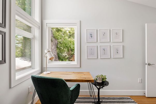 Home Office, Interior, Wood Texture Flooring