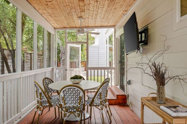Dining room, Interior, Sun Room, Wooden Ceilings, Wood Texture Flooring