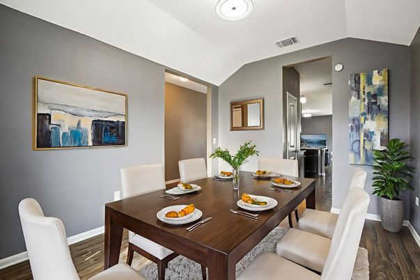 Dining room, Interior, Wood Texture Flooring