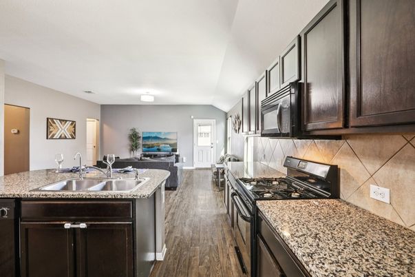 Interior, Kitchen, Wood Texture Flooring