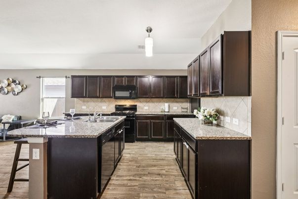Interior, Kitchen, Wood Texture Flooring