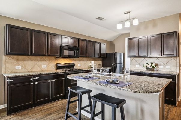 Interior, Kitchen, Wood Texture Flooring