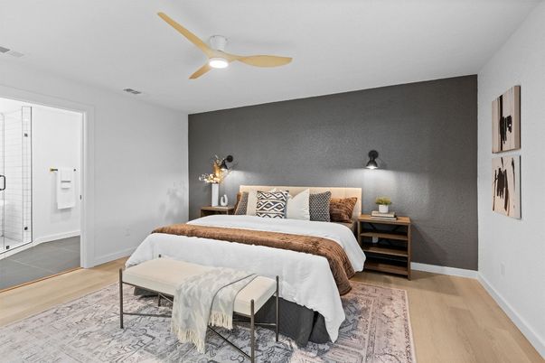 Bedroom, Interior, Wood Texture Flooring