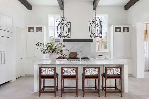 Interior, Kitchen, Pendant Lights, Wooden Beams