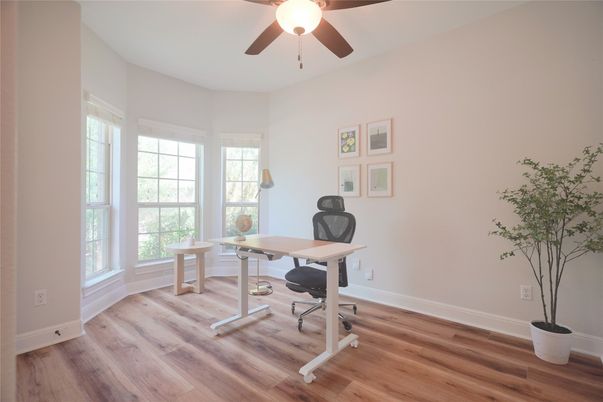 Home Office, Interior, Wood Texture Flooring