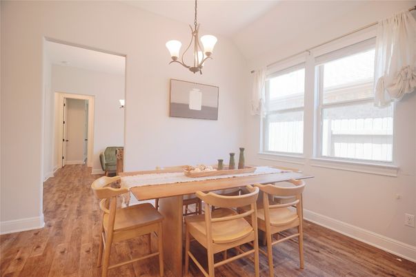 Chandelier, Dining room, Interior, Pendant Lights, Wood Texture Flooring